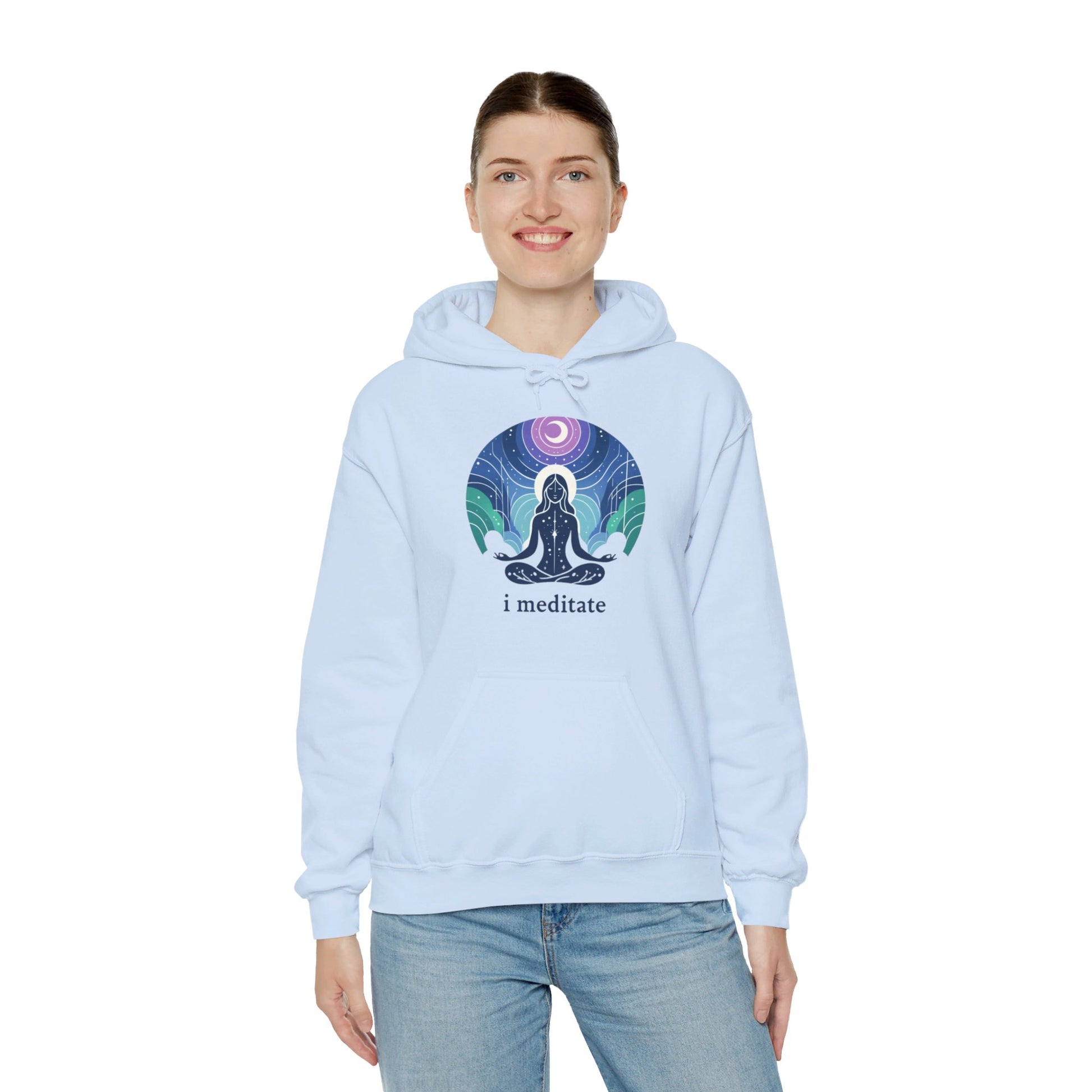 I Meditate Woman's Hoodie - My Higher Being