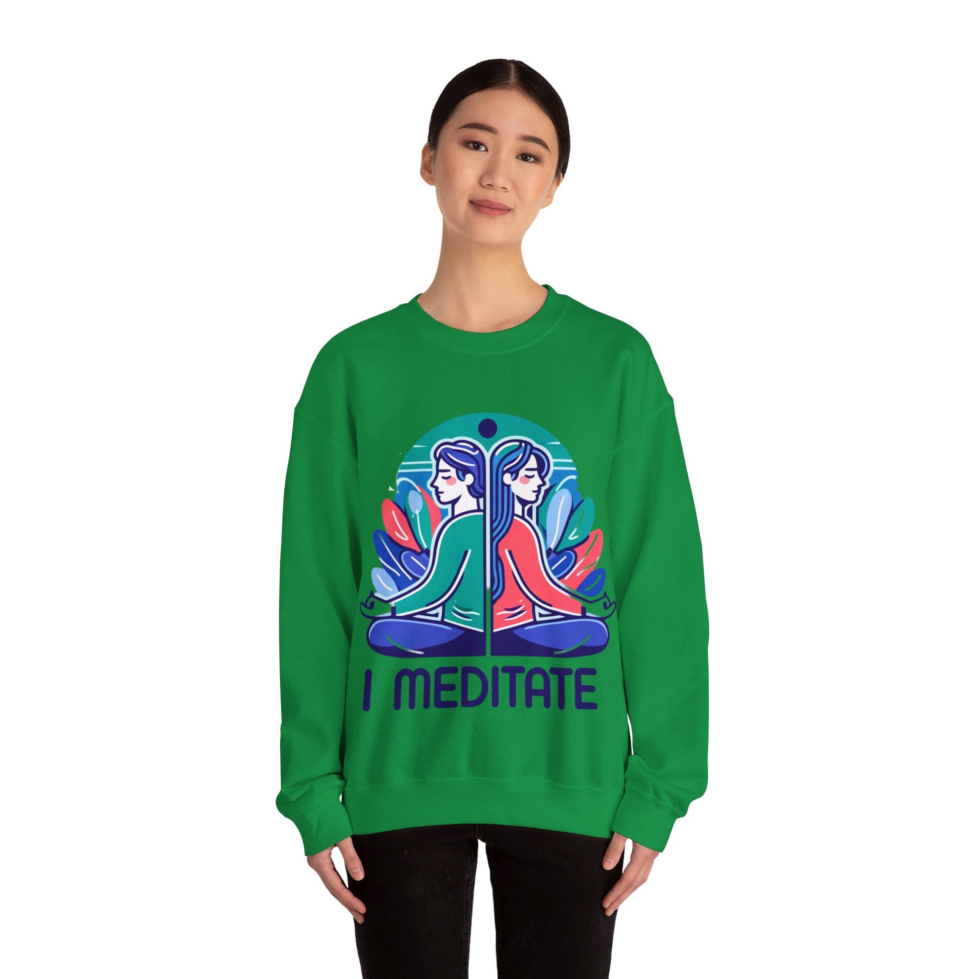 I Meditate Couples' Sweatshirt - My Higher Being