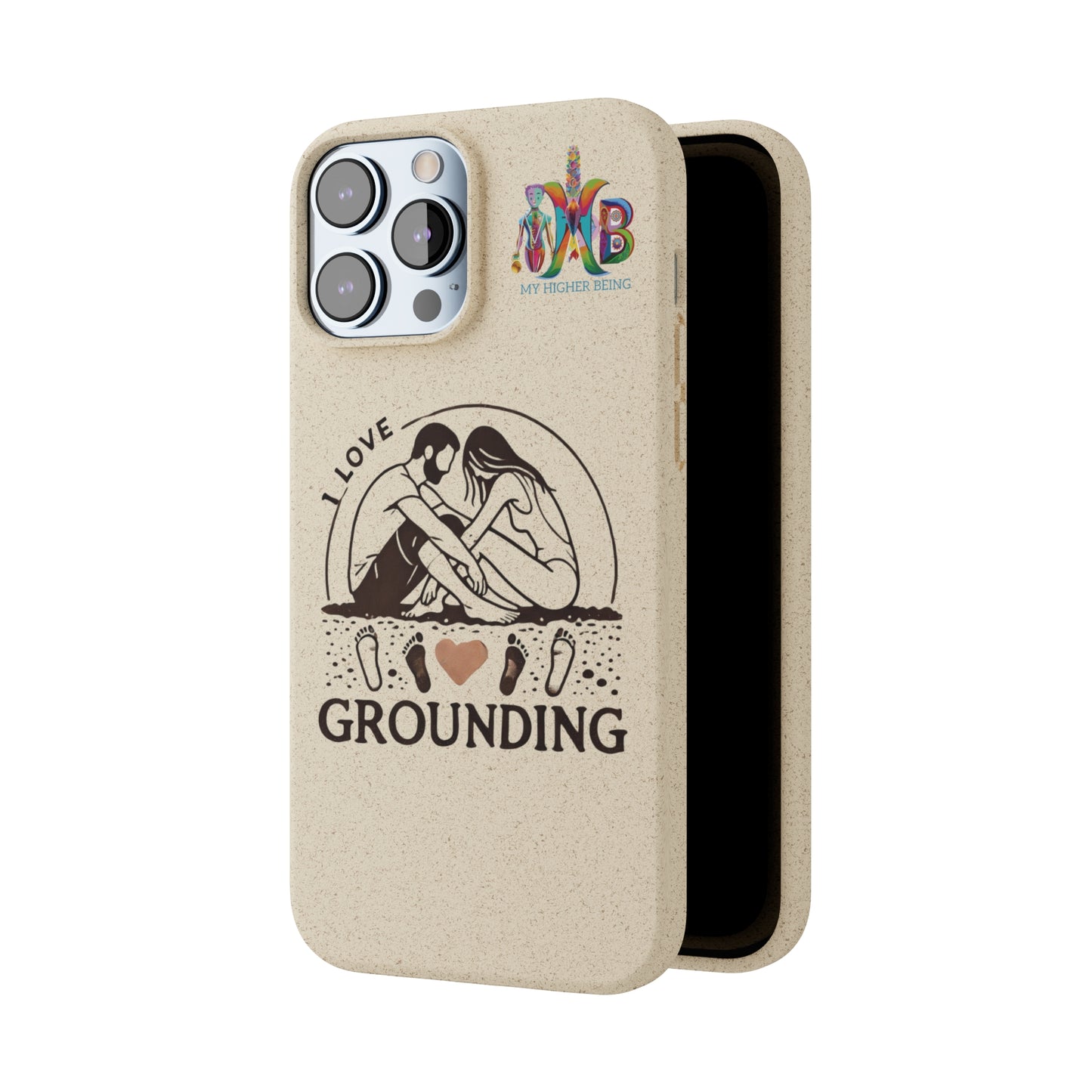 'I Love Grounding'_Plastic Free Biodegradable Phone Case (MHB Edition) - My Higher Being