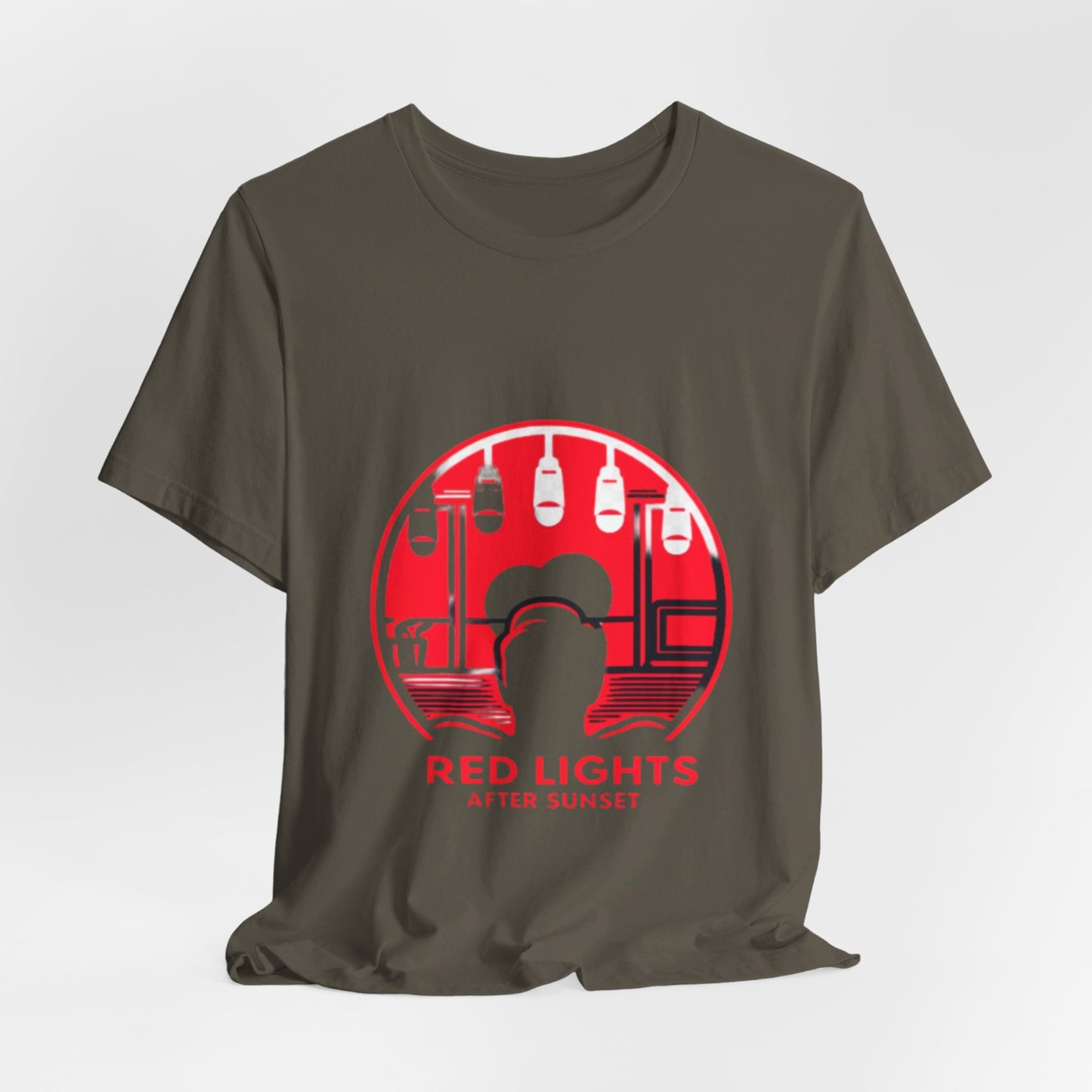 Red Lights After Sunset Man's Tee - My Higher Being