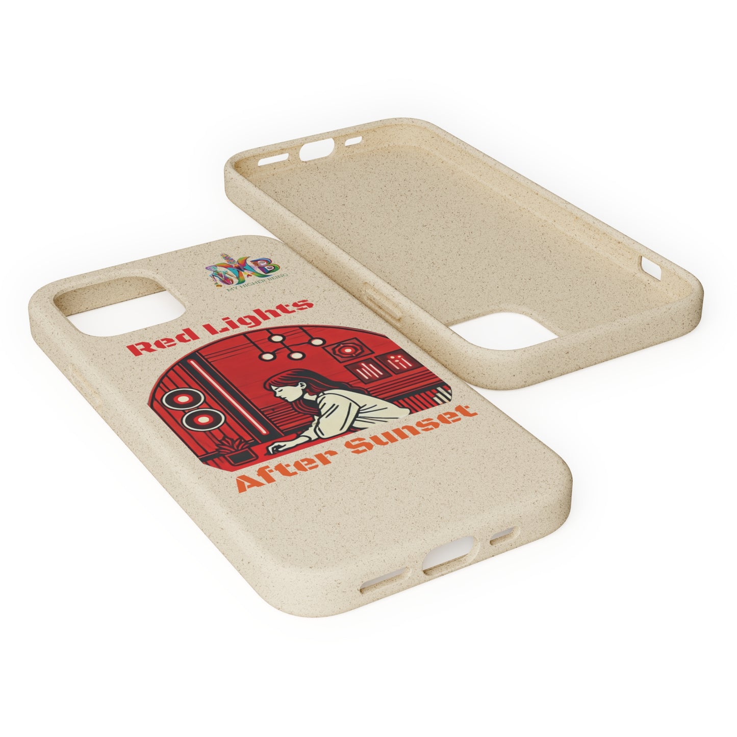 'Red Lights After Sunset'_Plastic Free Biodegradable Phone Case (MHB Edition) - My Higher Being