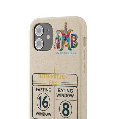 'I Intermittent Fast_16-8'_Plastic Free Biodegradable Phone Case (MHB Edition)