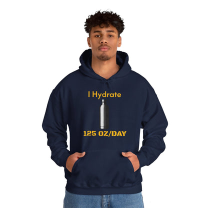 I Hydrate Man's Hoodie_125 oz/day - My Higher Being