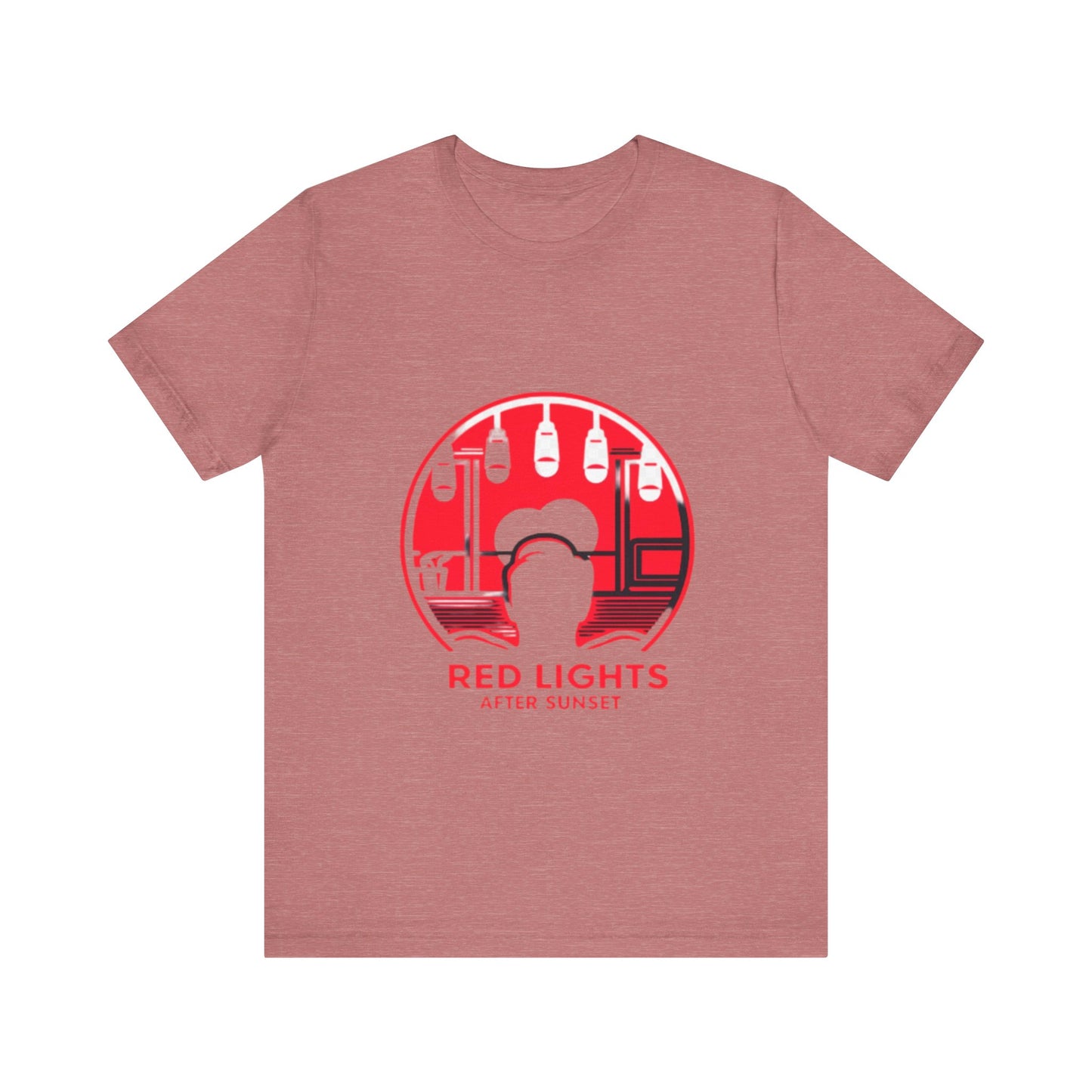 Red Lights After Sunset Man's Tee - My Higher Being