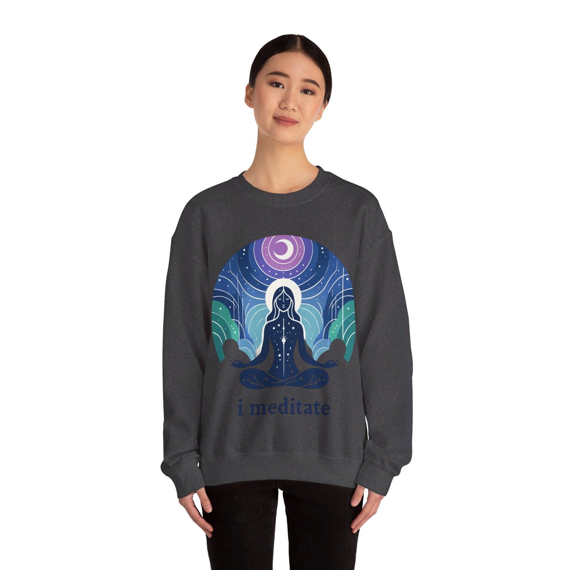 I Meditate Woman's Sweatshirt - My Higher Being