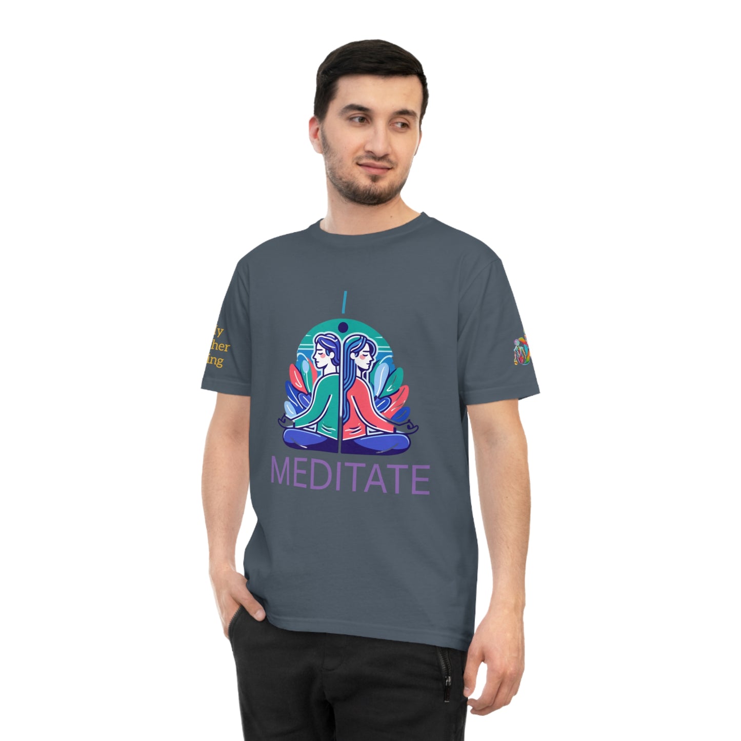 'I Meditate' (MHB EDITION)_100% Organic Cotton T-Shirt - My Higher Being