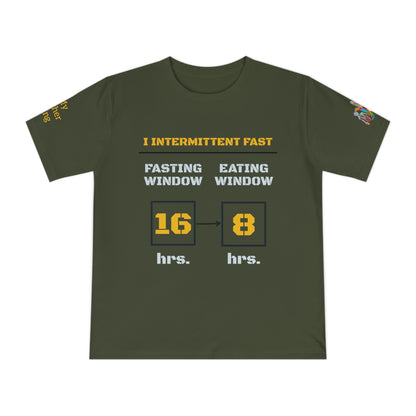 'I Intermittent Fast_16-8' (MHB EDITION)_100% Organic Cotton Unisex T-Shirt