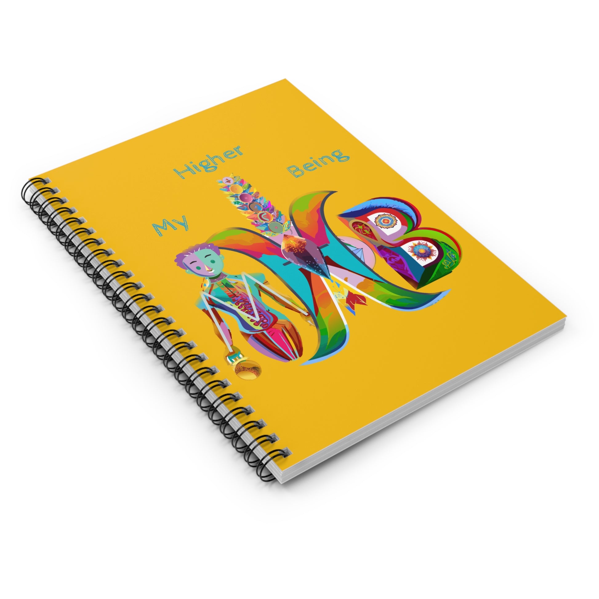 My Higher Being_Spiral Notebook - Ruled Line_Yellow - My Higher Being