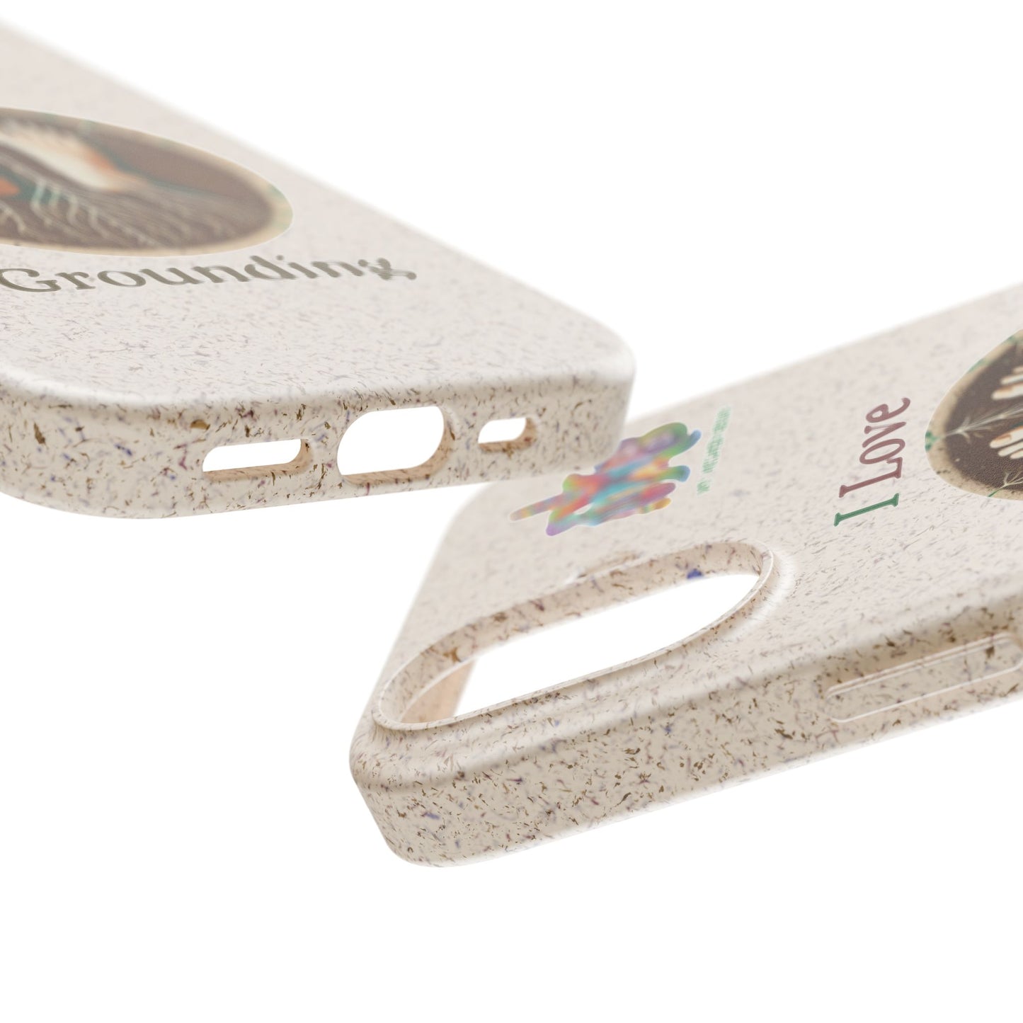 'I Love Grounding'_Plastic Free Biodegradable Phone Case