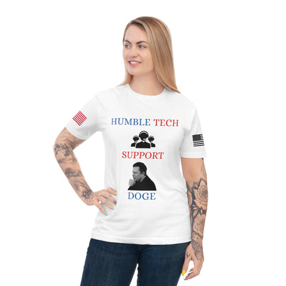 Elon Musk’s ‘Humble Tech Support’ DOGE Initiative Tee _100% Organic Cotton