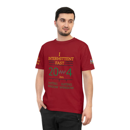 'I Intermittent Fast_20 - 4' (MHB EDITION)_100% Organic Cotton Jersey T-Shirt - My Higher Being