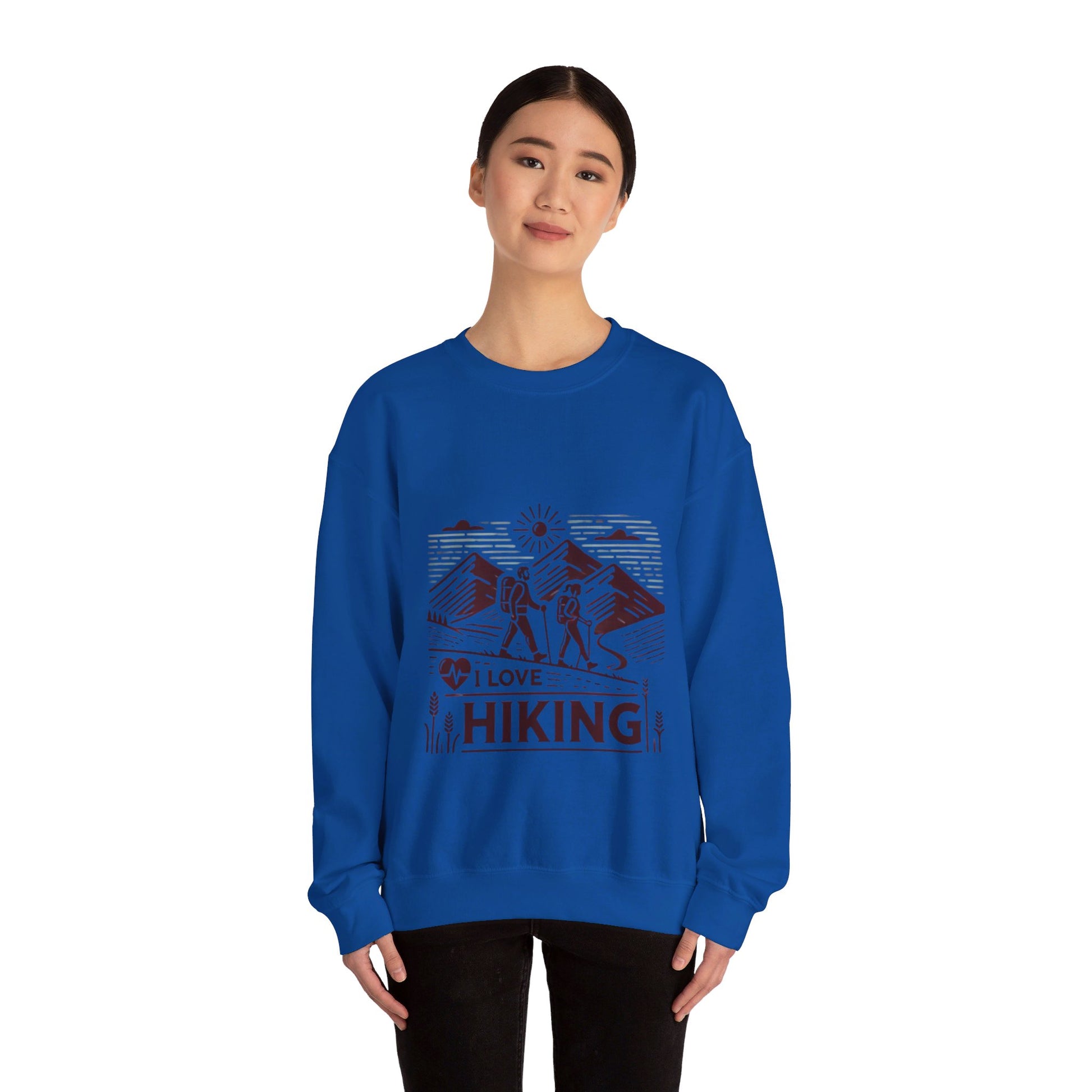 I Love Hiking Couples' Sweatshirt - My Higher Being