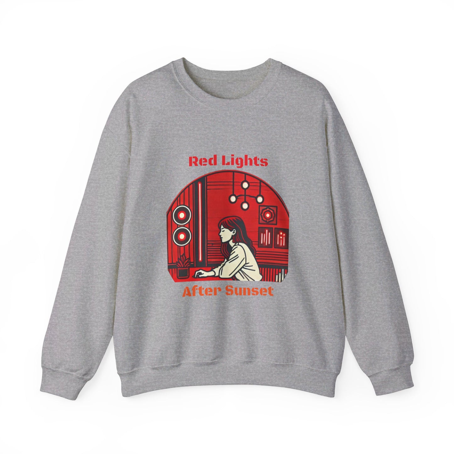 Red Lights After Sunset Woman's Sweatshirt - My Higher Being