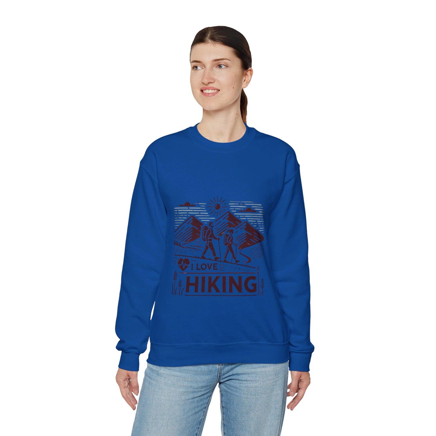 I Love Hiking Couples' Sweatshirt - My Higher Being