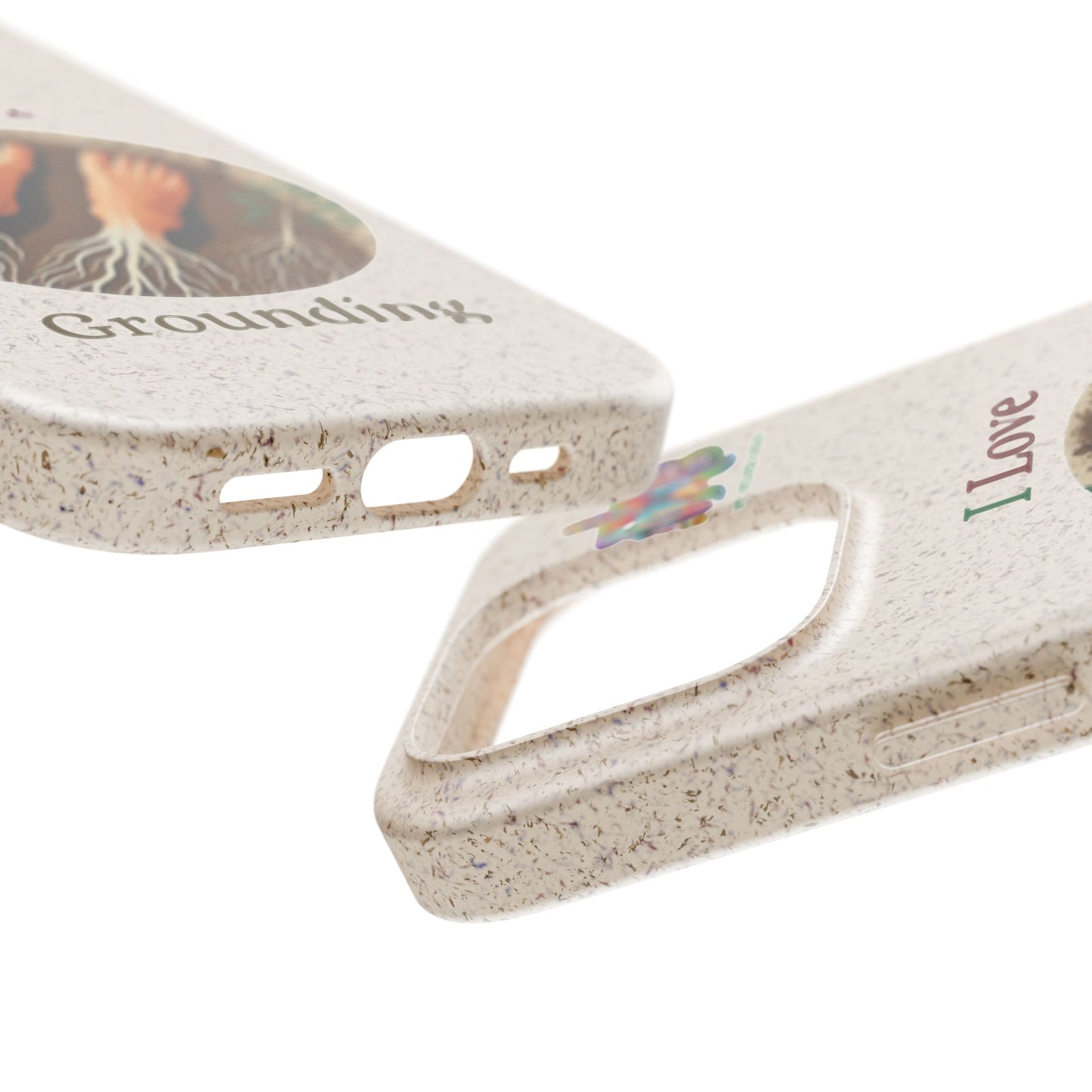 'I Love Grounding'_Plastic Free Biodegradable Phone Case