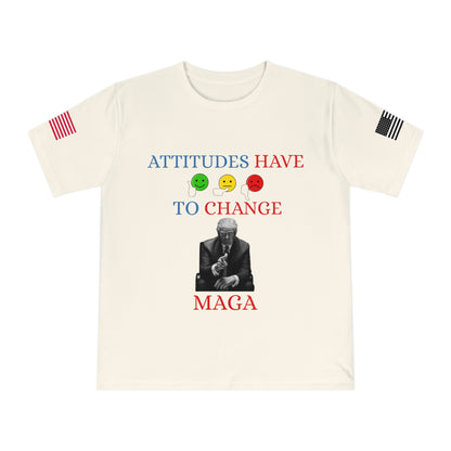 Trump’s Call for Change Tee: Advocating New Attitudes for Peace _100% Organic Cotton