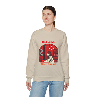 Red Lights After Sunset Woman's Sweatshirt - My Higher Being