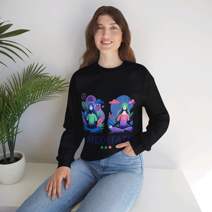 I Meditate Woman's Sweatshirt - My Higher Being