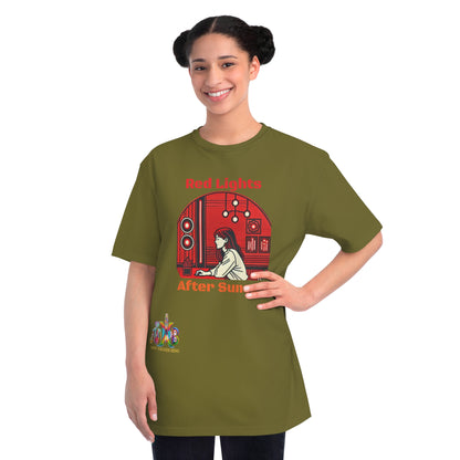 'Red Lights After Susnet'_100% Organic Cotton T-Shirt