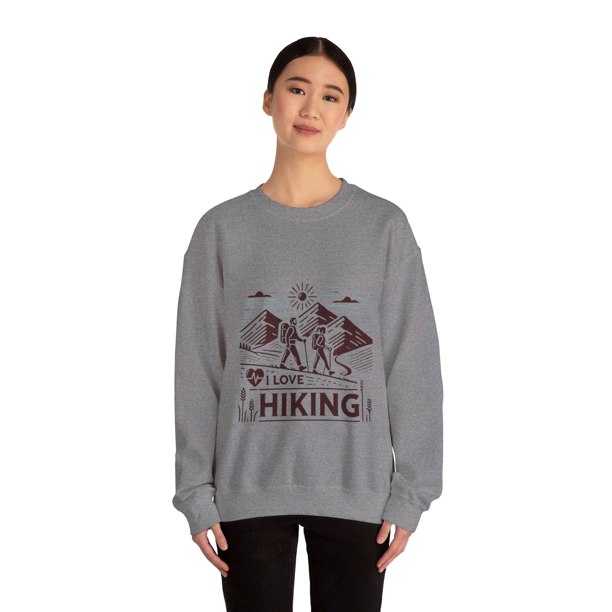 I Love Hiking Couples' Sweatshirt - My Higher Being