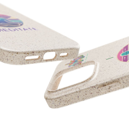 I Meditate — Plastic Free Biodegradable Phone Case — Design 4