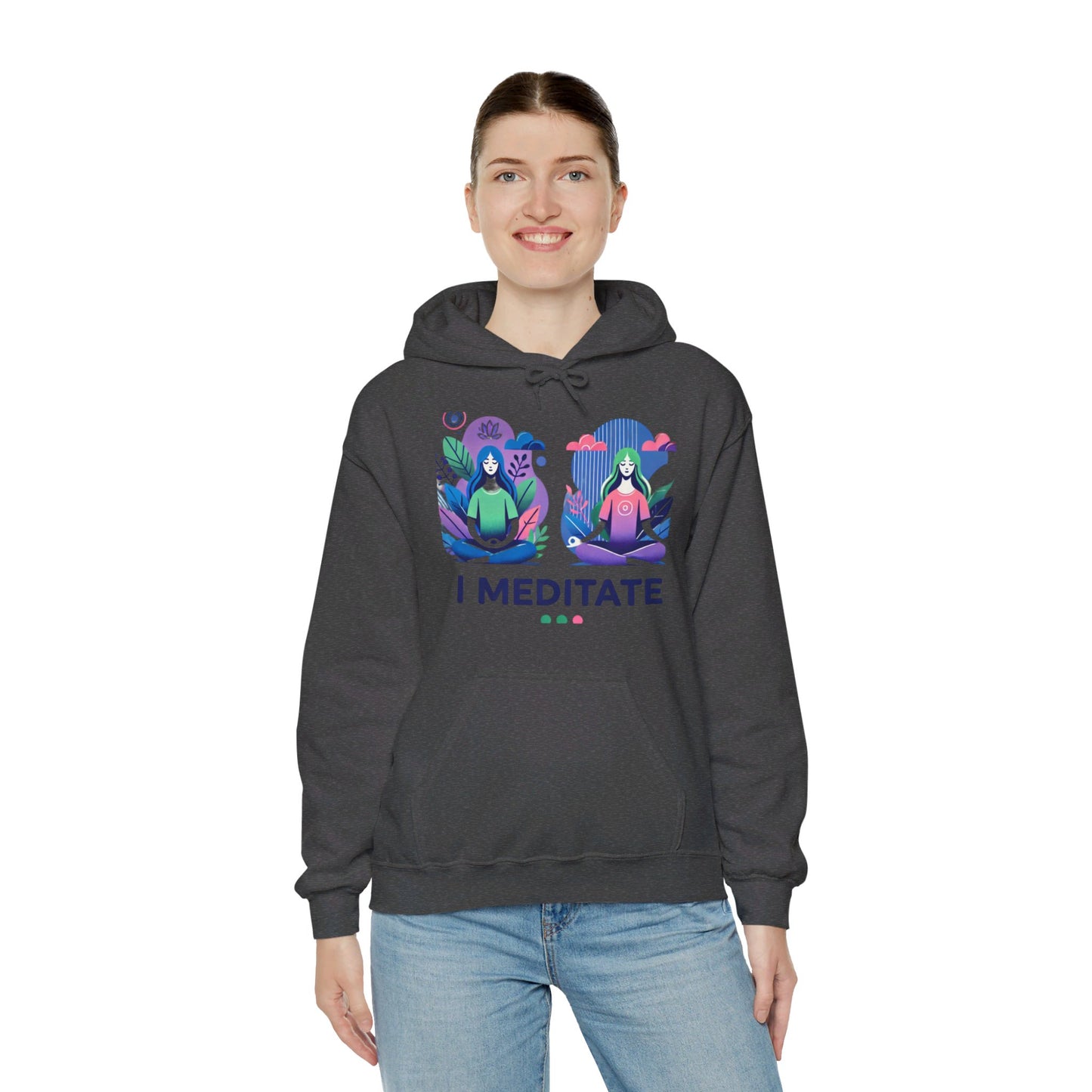 I Meditate Female Double Woman's Hoodie - My Higher Being