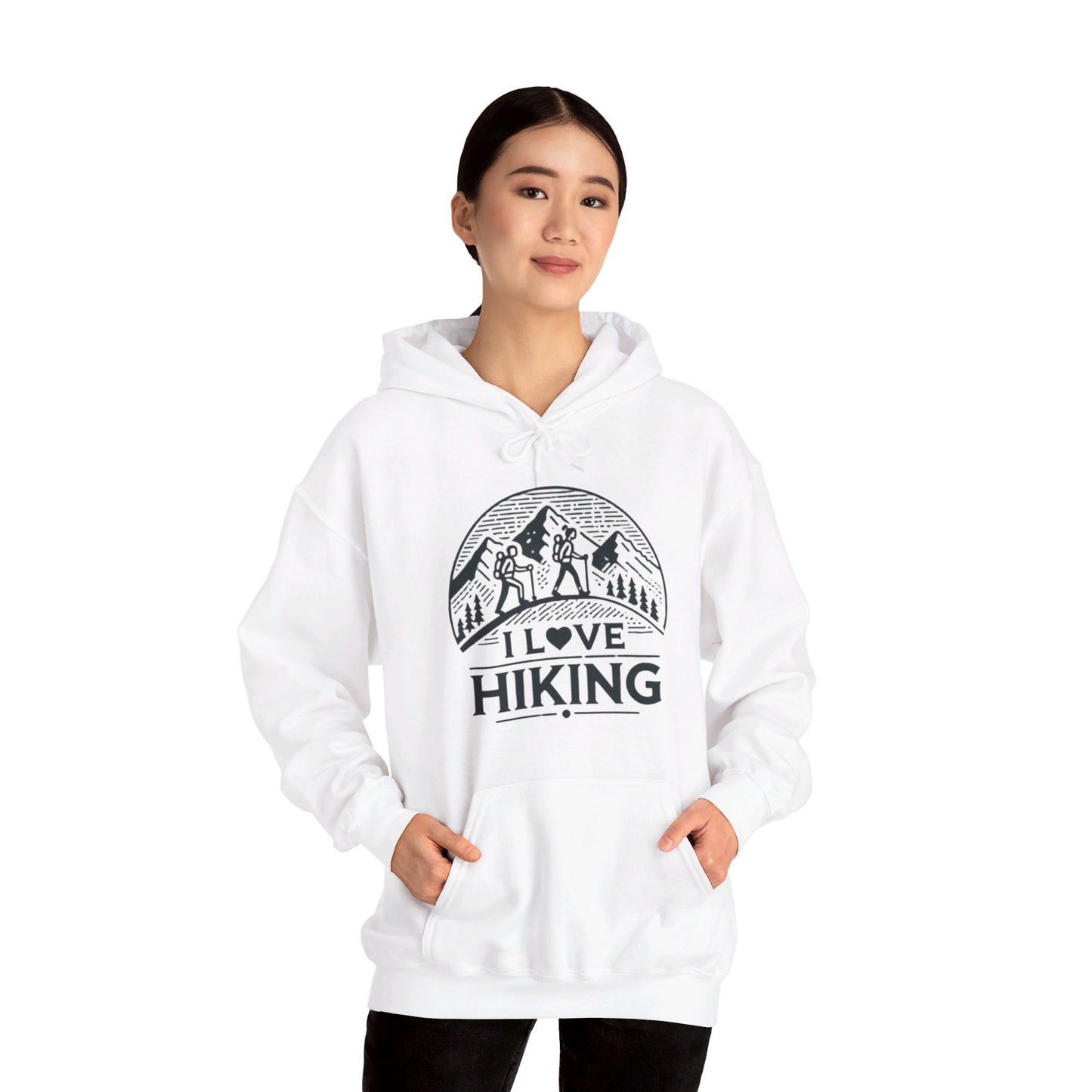 I Love Hiking Couples' Hoodie - My Higher Being