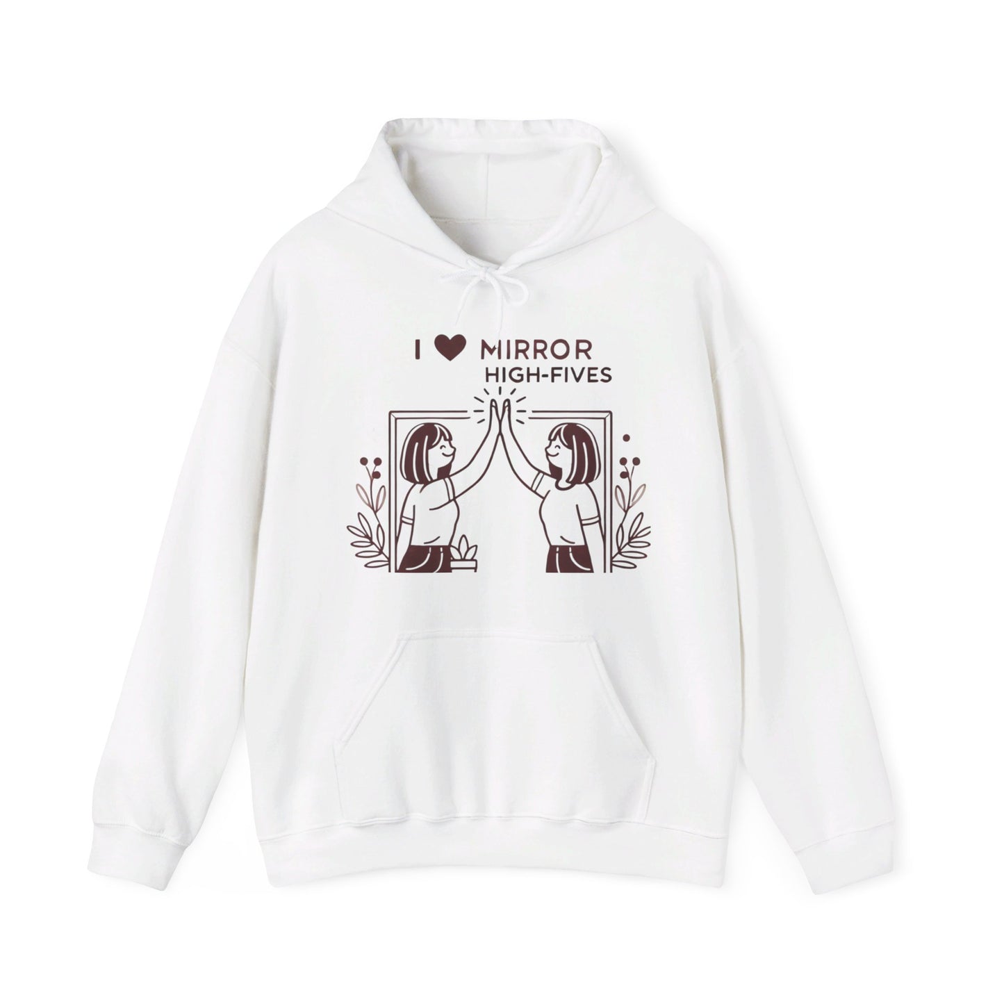 I Love Mirror High Fives Woman's Hoodie - My Higher Being