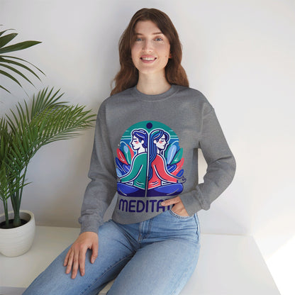 I Meditate Couples' Sweatshirt - My Higher Being