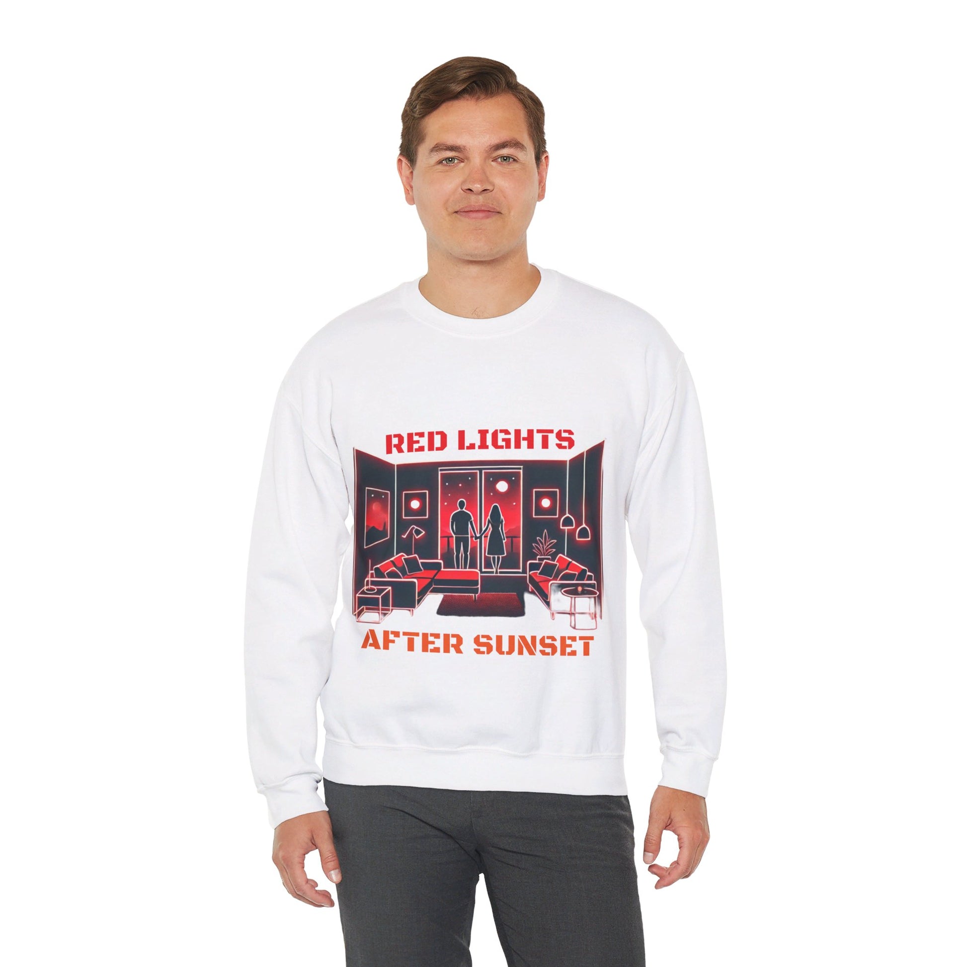 Red Lights After Sunset Sweatshirt - My Higher Being