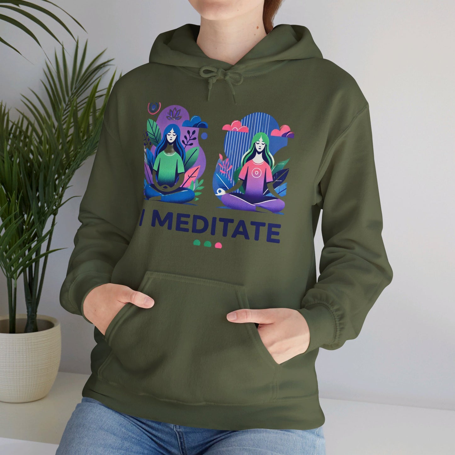 I Meditate Female Double Woman's Hoodie - My Higher Being