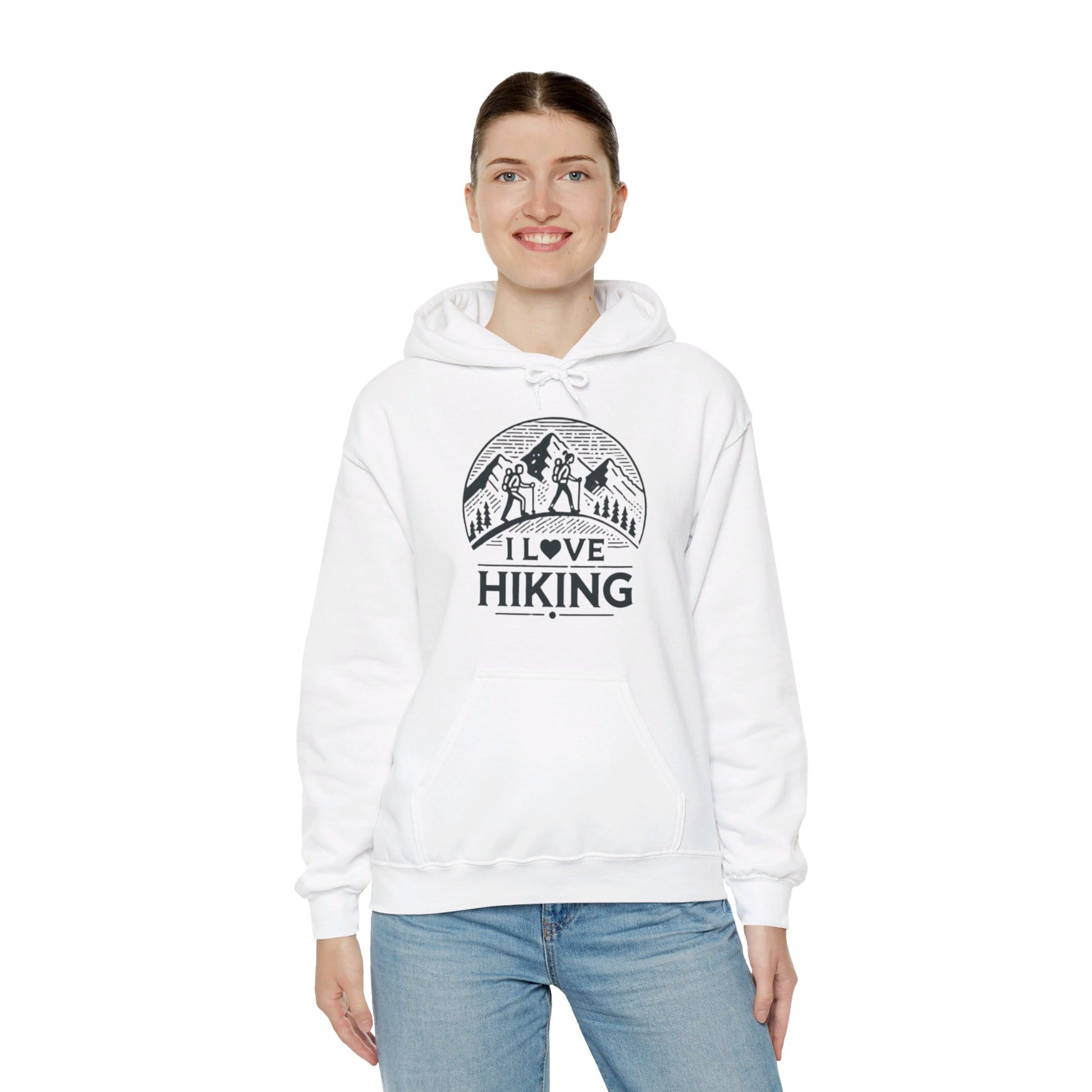 I Love Hiking Couples' Hoodie - My Higher Being