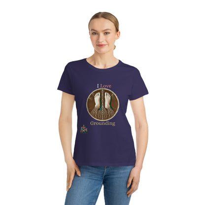 'I Love Grounding'_100% Organic Women's Classic T-Shirt - My Higher Being