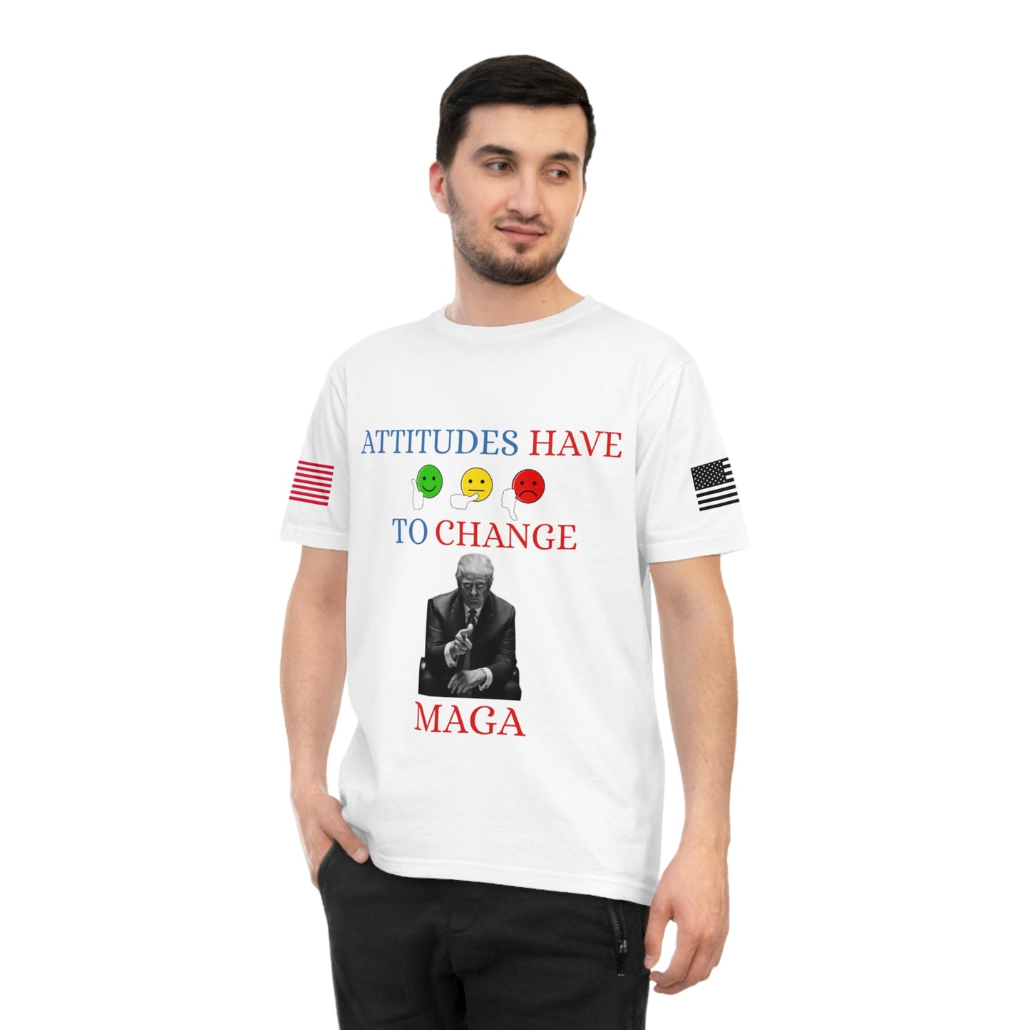 Trump’s Call for Change Tee: Advocating New Attitudes for Peace _100% Organic Cotton