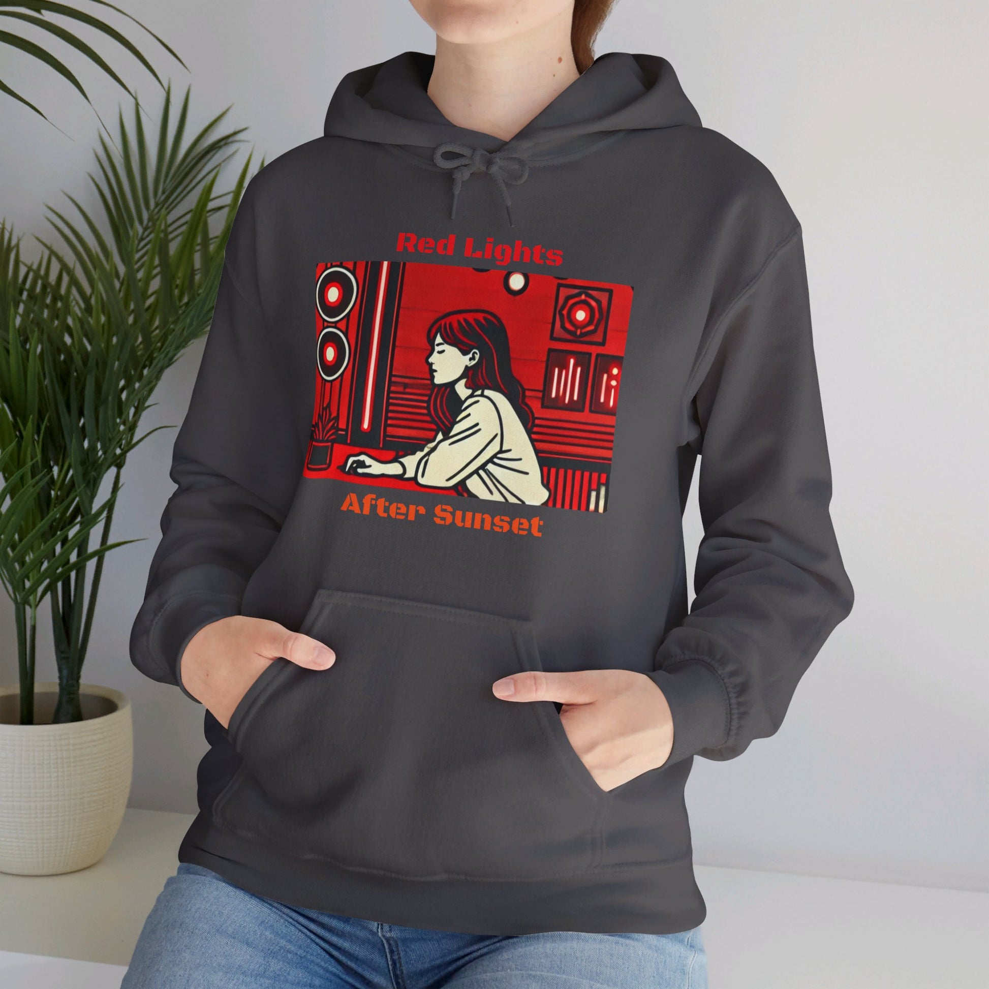 Red Lights After Sunset Woman's Hoodie - My Higher Being