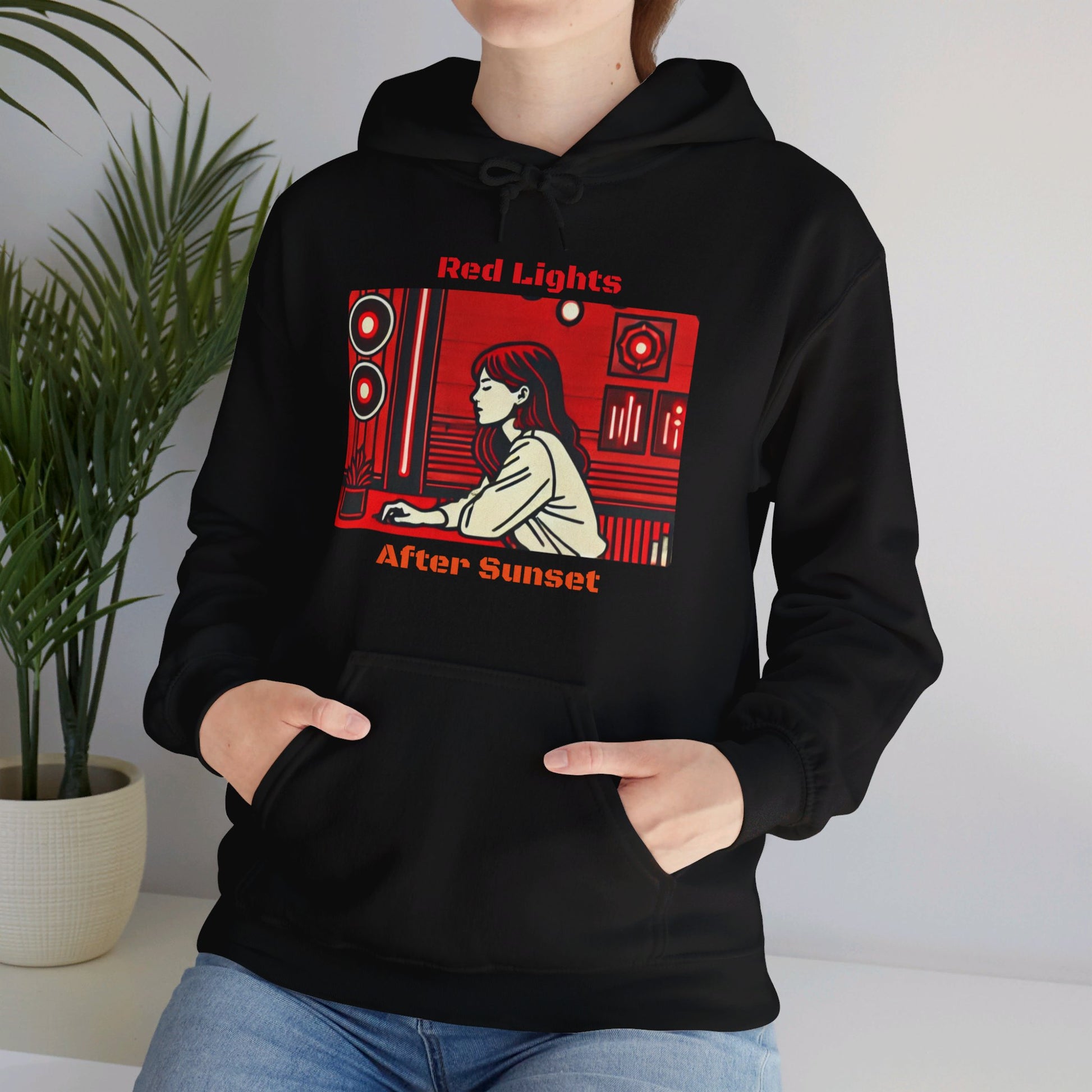 Red Lights After Sunset Woman's Hoodie - My Higher Being