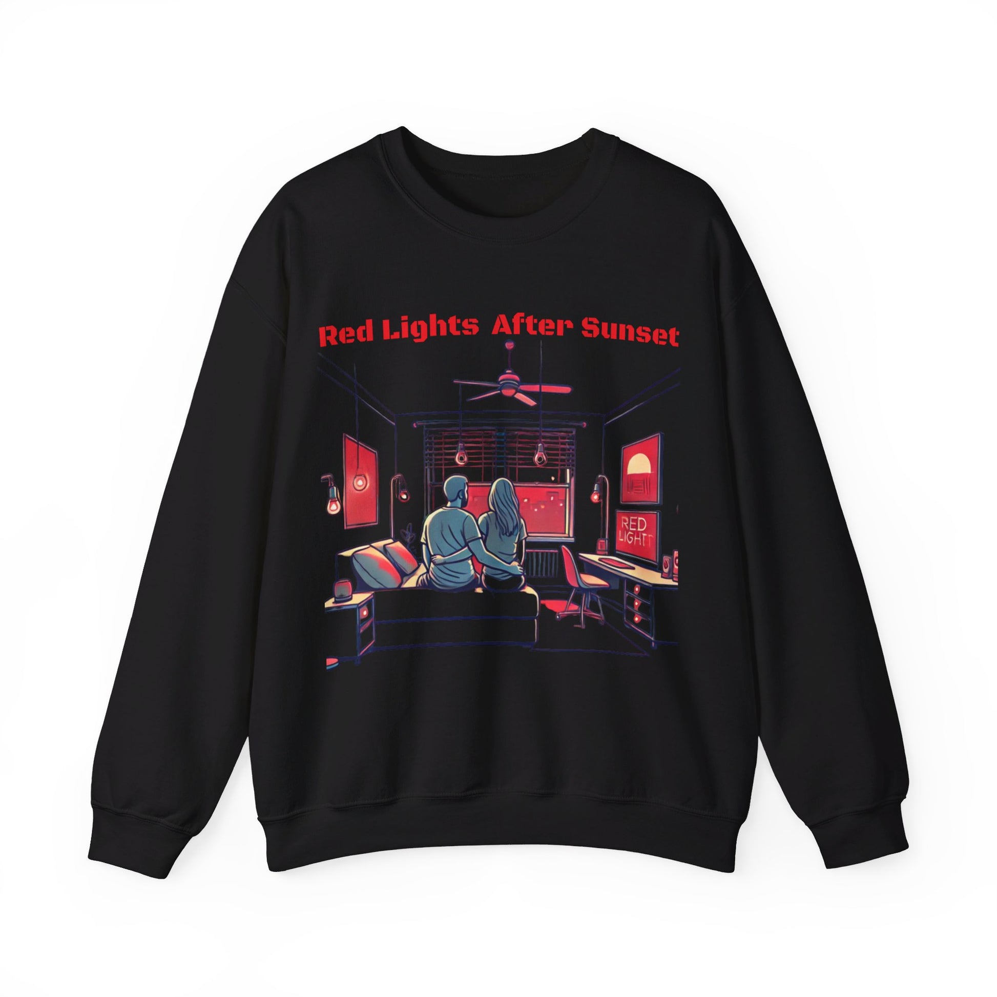 Red Lights After Sunset Couples' Sweatshirt - My Higher Being