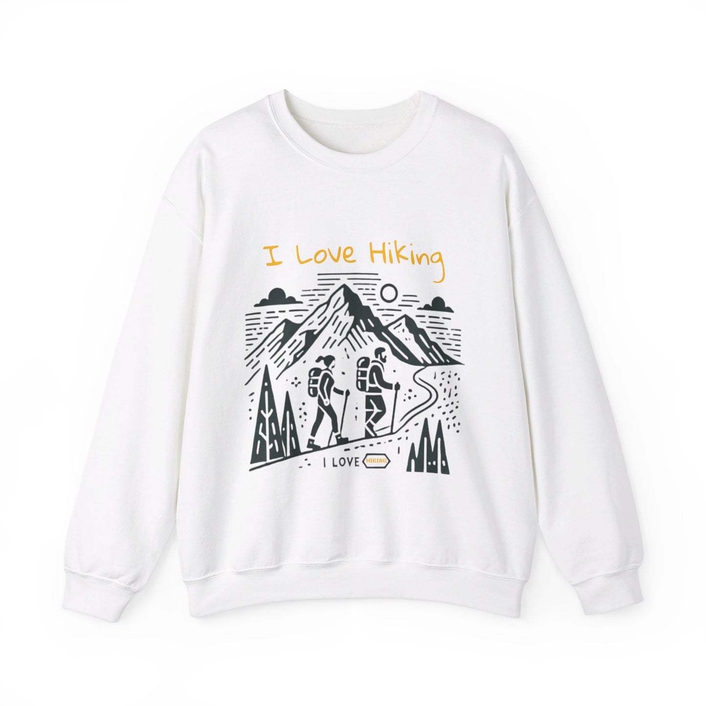 I Love Hiking Couples' Sweatshirt - My Higher Being