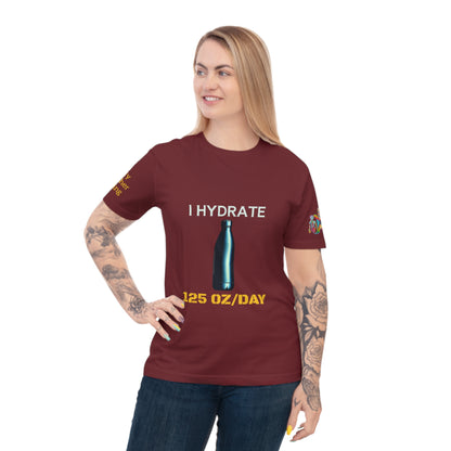 'I Hydrate 125 OZ/DAY' (MHB EDITION)_100% Organic Cotton T-Shirt