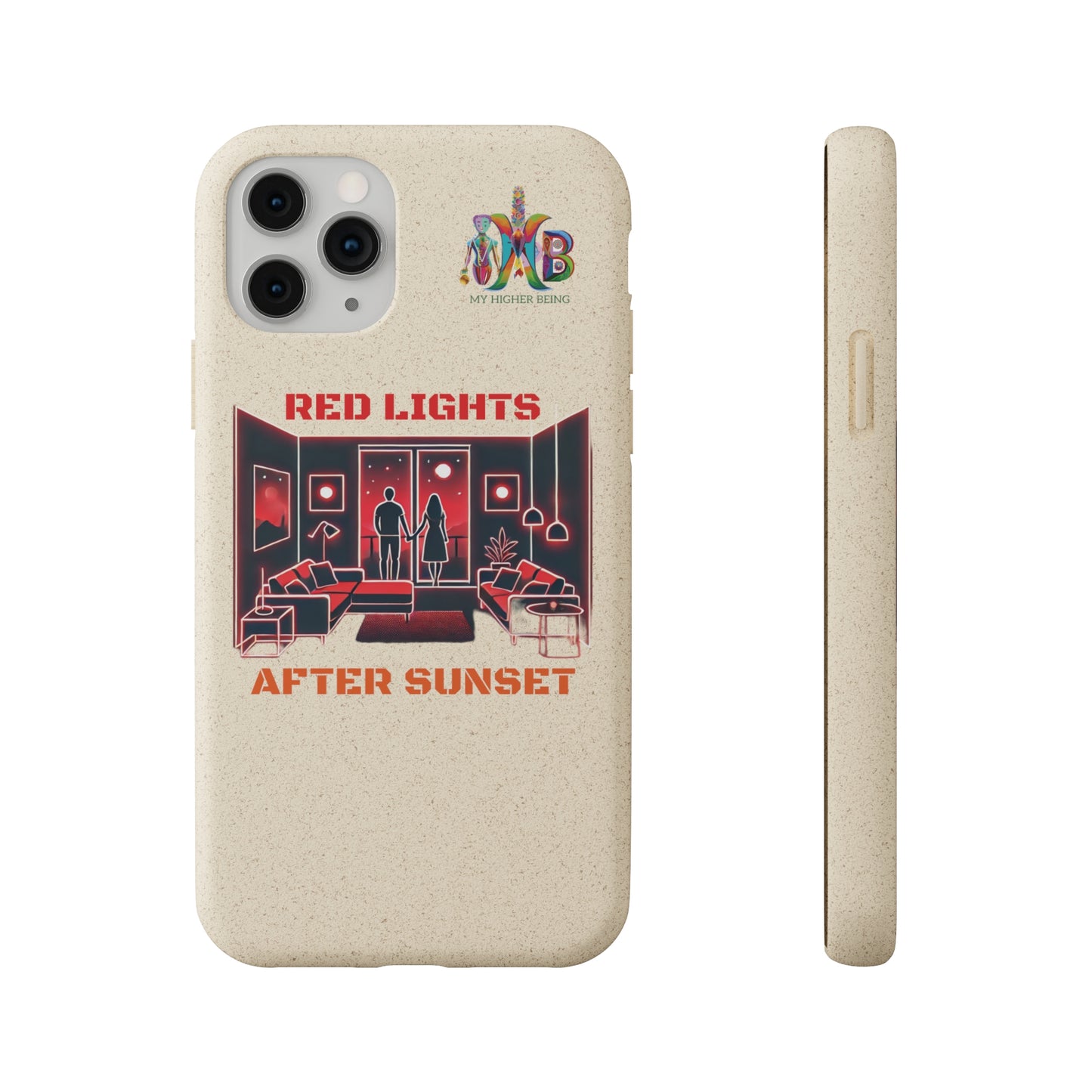 'Red Lights After Sunset'_Plastic Free Biodegradable Phone Case (MHB Edition) - My Higher Being