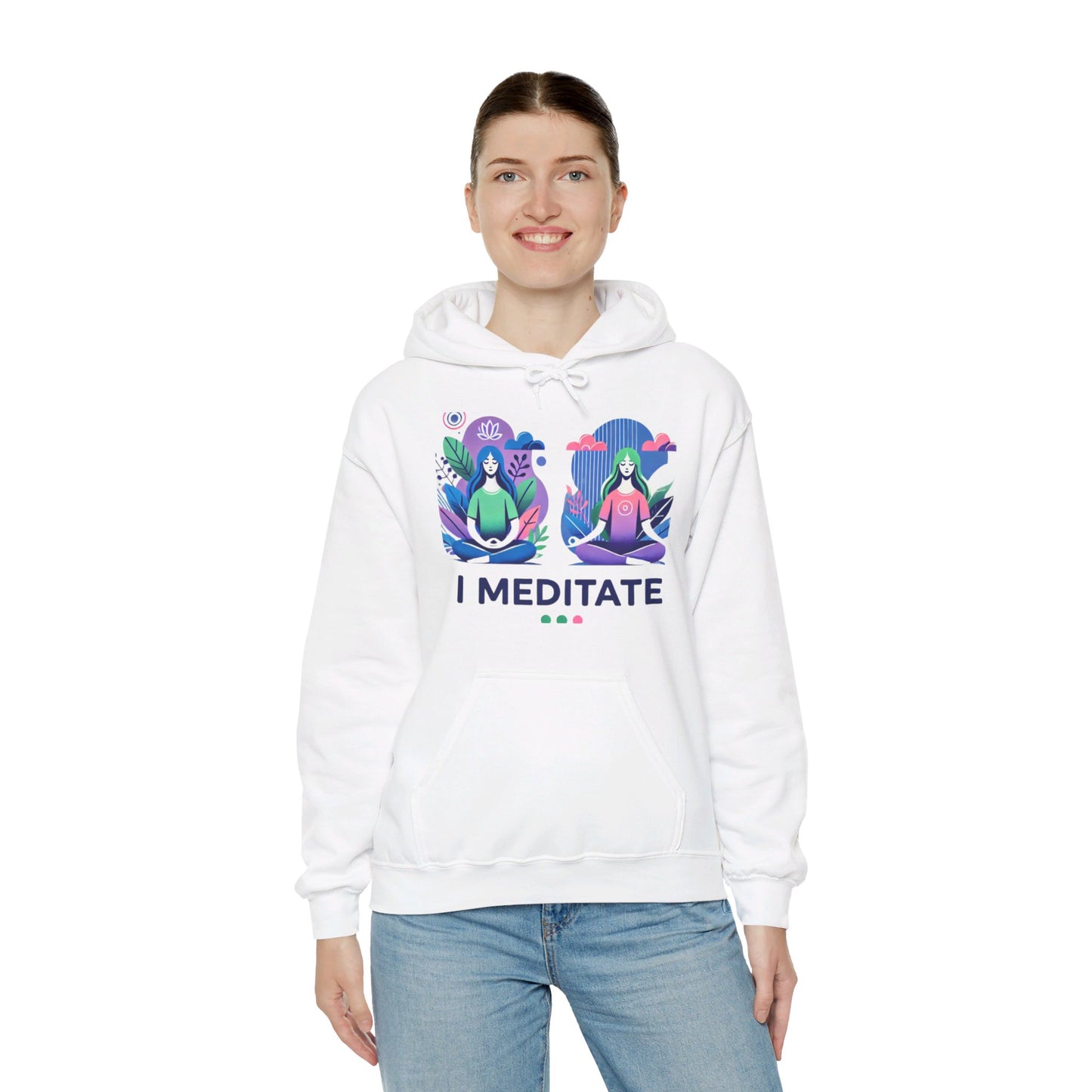 I Meditate Female Double Woman's Hoodie - My Higher Being