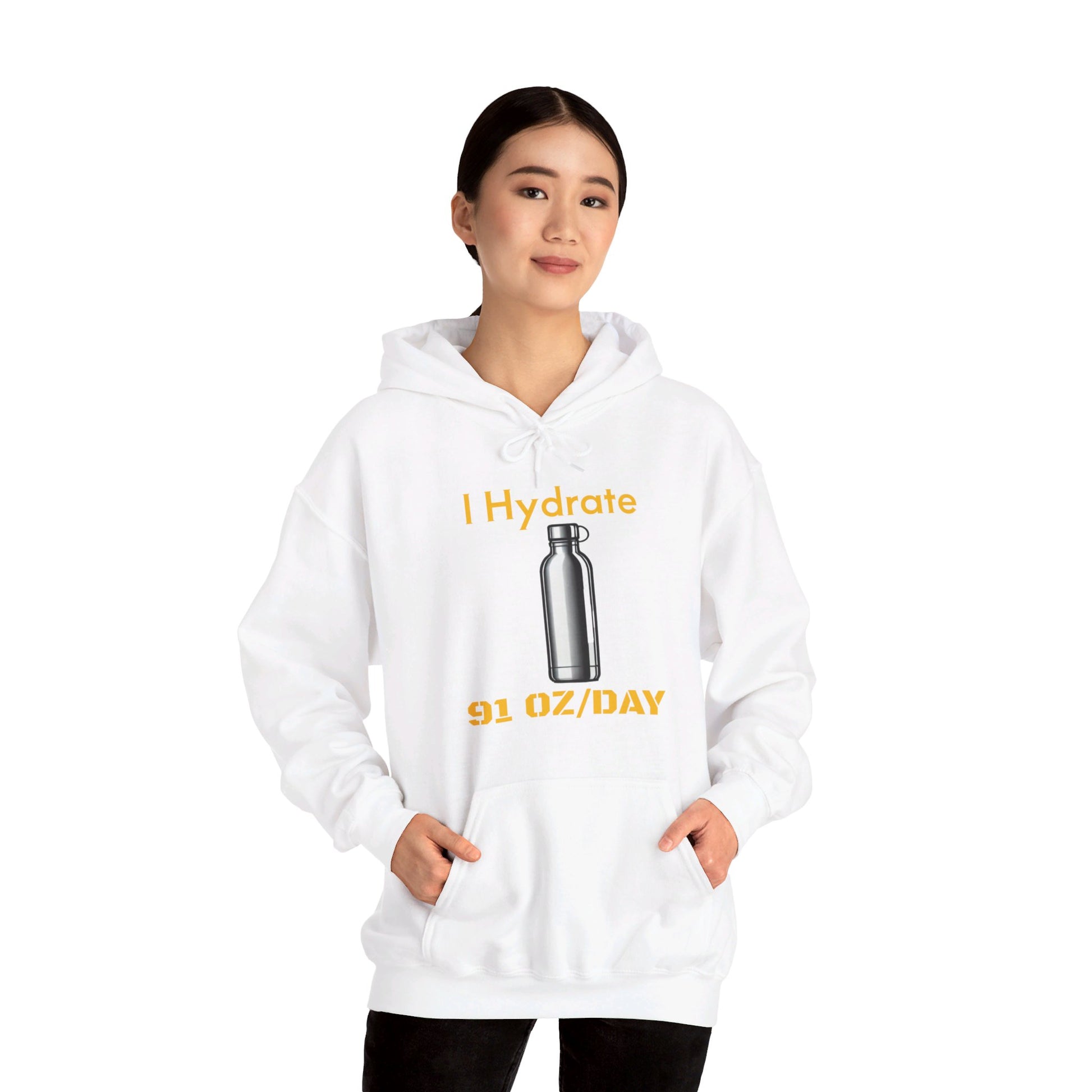 I Hydrate Woman's Hoodie_91 oz/day - My Higher Being