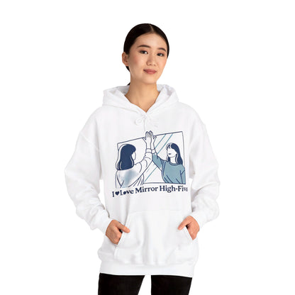 I Love Mirror High Fives Woman's Hoodie - My Higher Being