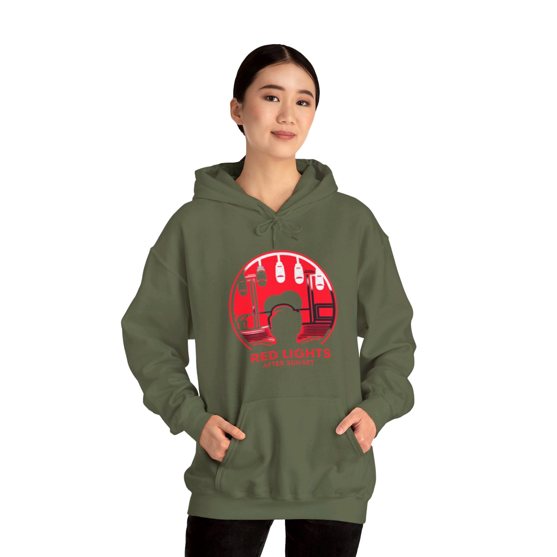 Red Lights After Sunset Man's Hoodie - My Higher Being