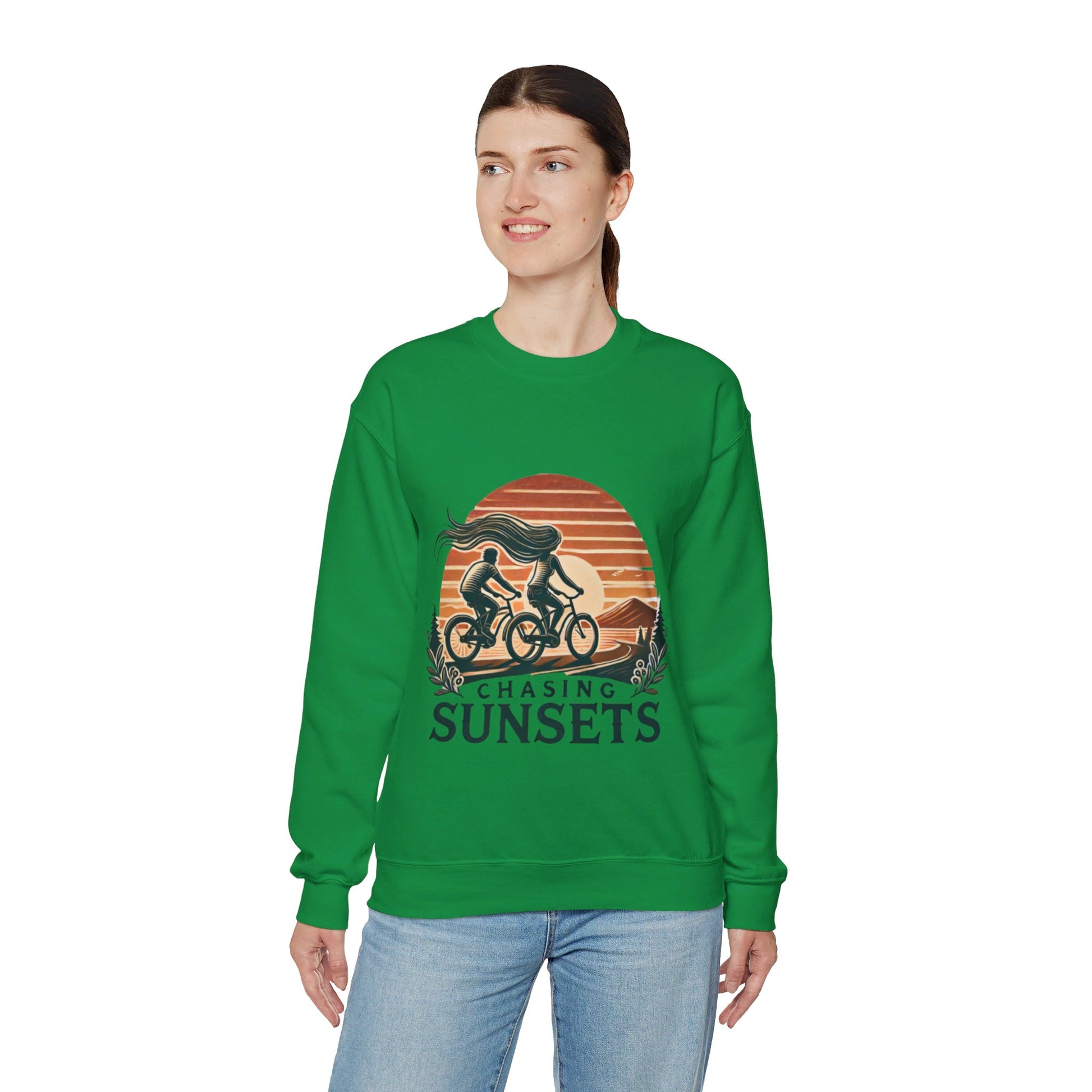 Chasing Sunsets Couples' Sweatshirt - My Higher Being