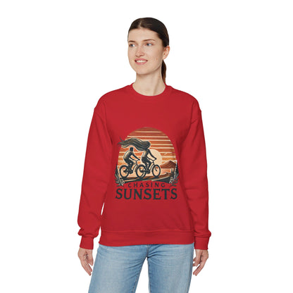 Chasing Sunsets Couples' Sweatshirt - My Higher Being