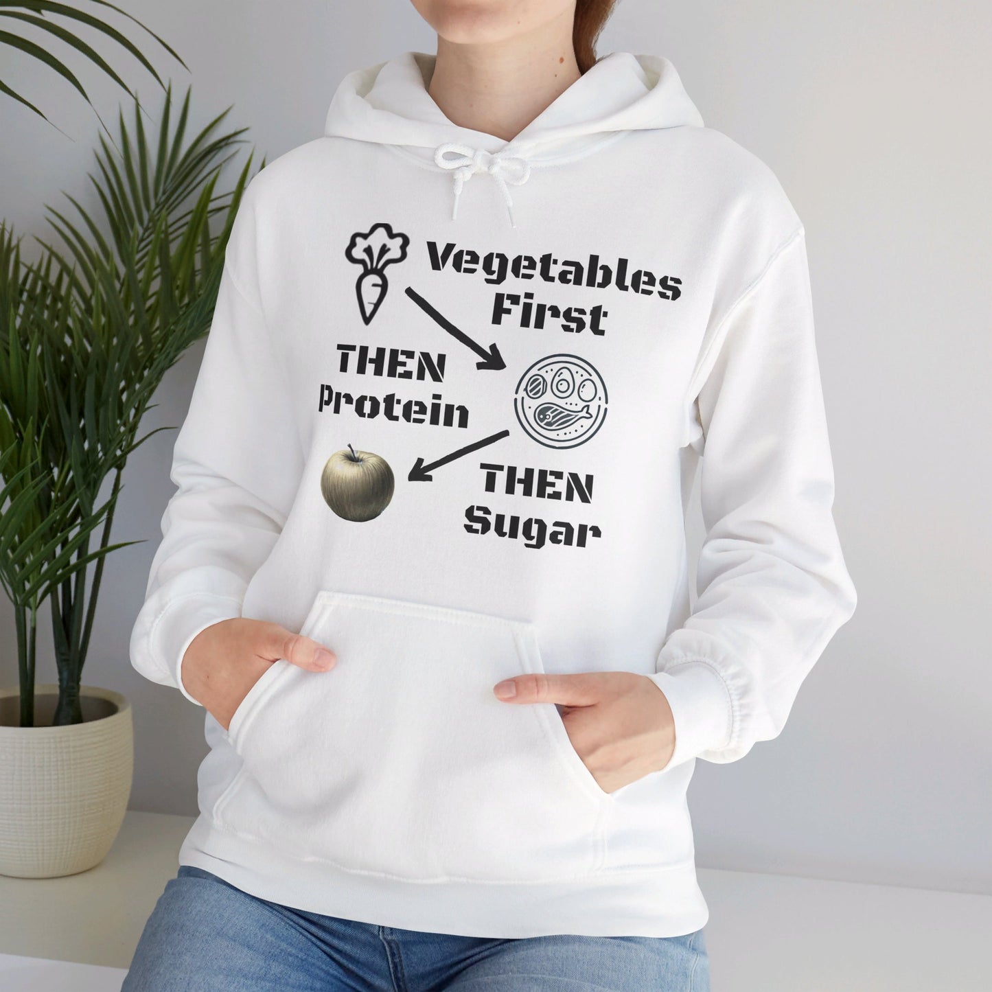 Vegetables First Hoodie - My Higher Being