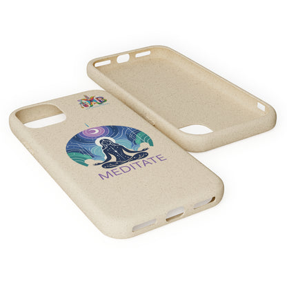 'I Meditate'_Plastic Free Biodegradable Phone Case (MHB Edition) - My Higher Being