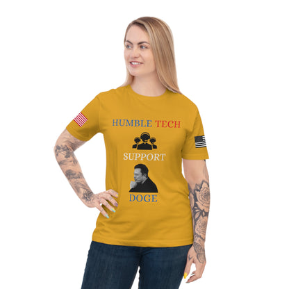 Elon Musk’s ‘Humble Tech Support’ DOGE Initiative Tee _100% Organic Cotton