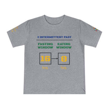 'I Intermittent Fast_16 - 8' (MHB EDITION)_100% Organic Cotton Jersey T-Shirt - My Higher Being